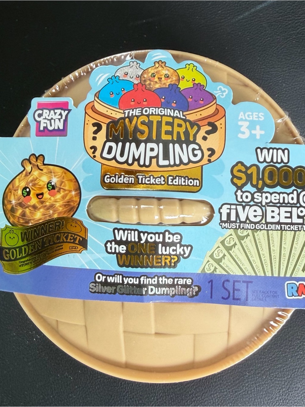 NEW Squish Squashy Fidget Dumpling Mystery Fidget Toy-GOLDEN Ticket Dumpling